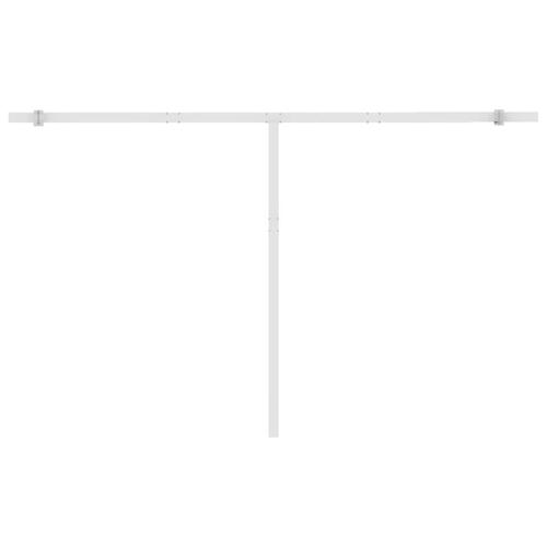 Fritstående markise 450x350 cm automatisk betjening orange/brun