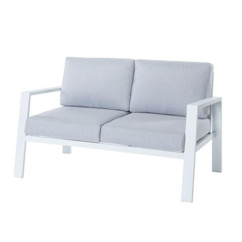 2 personers sofa Thais Hvid Aluminium 132,20 x 74,80 x 73,30 cm