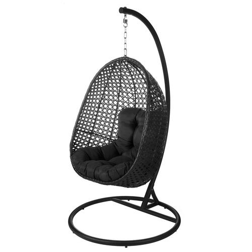 Gyngestol Dido 190 x 95 x 95 cm Sort Rattan