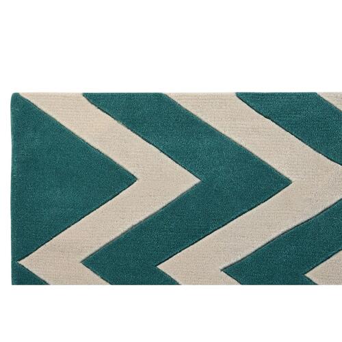 Tæppe Polyester Zigzag To-farvet 120 x 180 x 2 cm