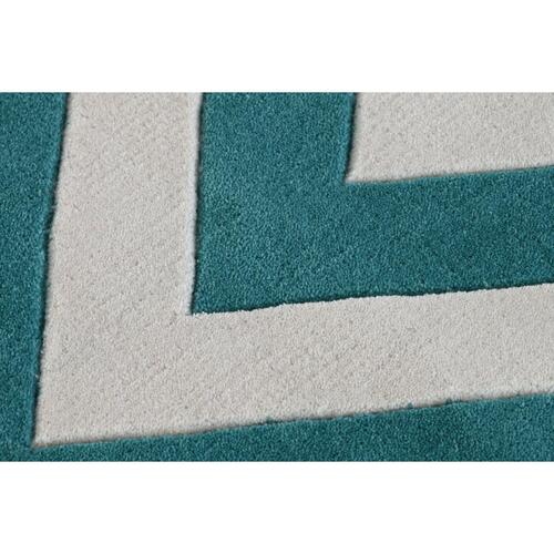 Tæppe Polyester Zigzag To-farvet 120 x 180 x 2 cm