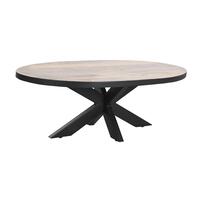 Sofabord Natur Metal Mangotræ 130 x 70 x 45 cm