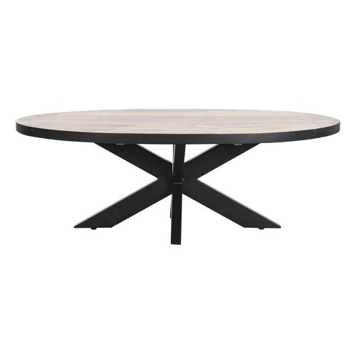 Sofabord Natur Metal Mangotræ 130 x 70 x 45 cm