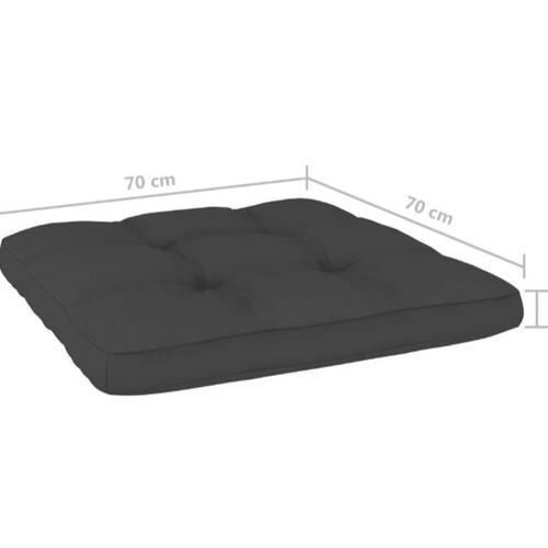 Pallehynder 2 stk. stof antracitgrå