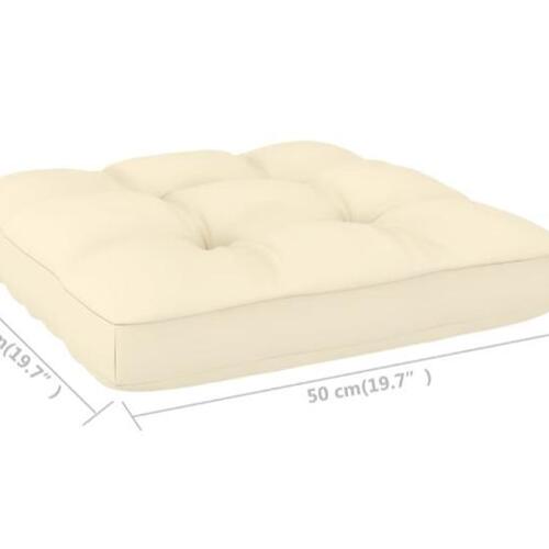 Pallehynder 2 stk. stof cremefarvet