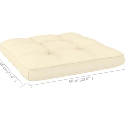 Pallehynder 2 stk. stof cremefarvet