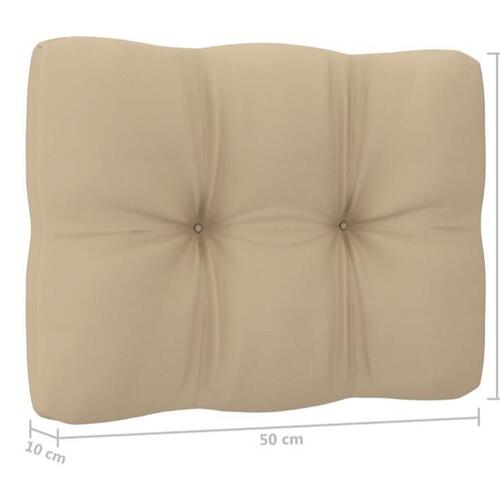 Pallehynder 2 stk. stof beige