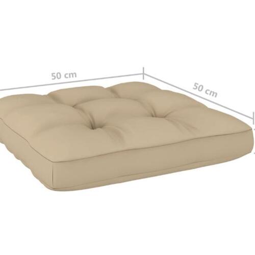 Pallehynder 2 stk. stof beige