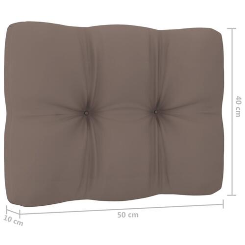Hynder til pallesofa 2 stk. gråbrun