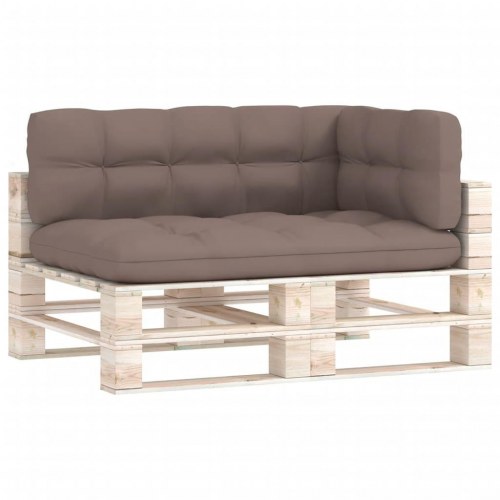 Hynder til pallesofa 3 stk. gråbrun