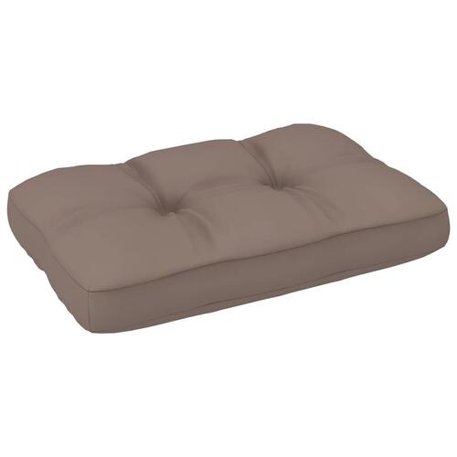 Hynde til pallesofa 60x40x12 cm gråbrun