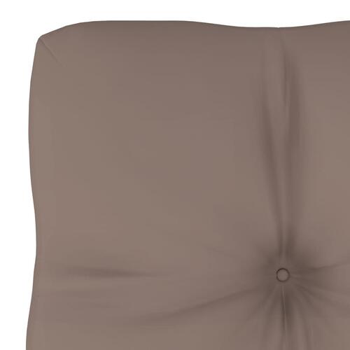 Hynde til pallesofa 60x40x12 cm gråbrun