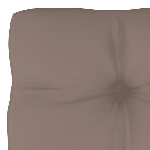 Hynde til pallesofa 80x40x12 cm gråbrun
