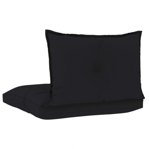 Hynder til pallesofa 2 stk. stof sort
