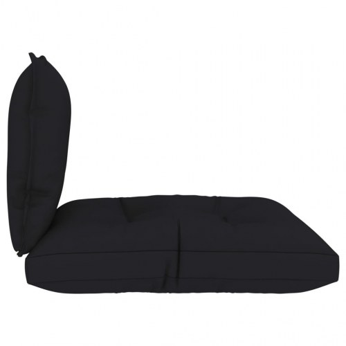 Hynder til pallesofa 2 stk. stof sort
