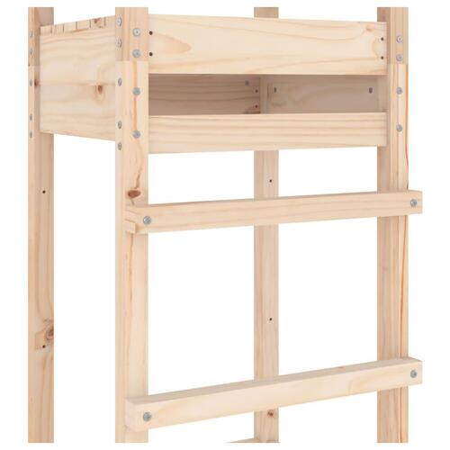 Legetårn 52,5x46,5x206,5 cm massivt fyrretræ