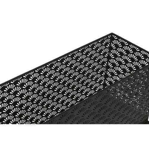 Sæt af planteredskaber 60 x 22 x 70 cm Sort Metal