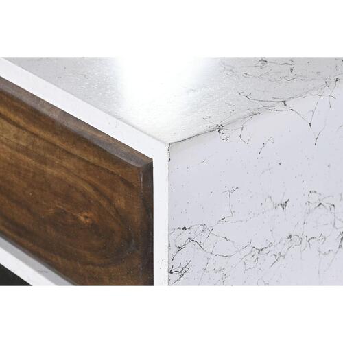 Konsol Metal Hvid Mangotræ 105 x 35 x 77 cm