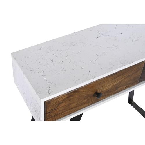 Konsol Metal Hvid Mangotræ 105 x 35 x 77 cm