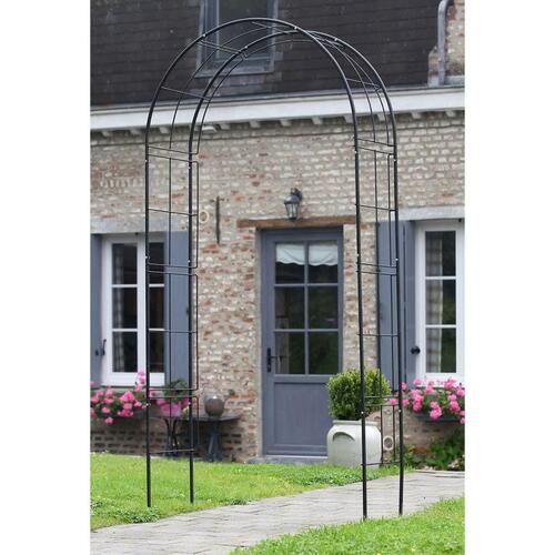 havebue 229x38x113 cm metal sort