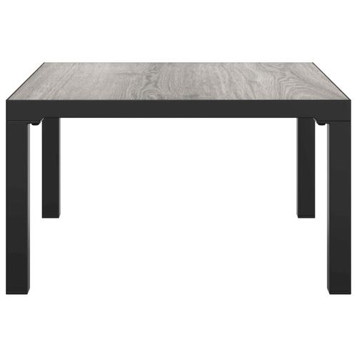 Sofabord til haven 55x55x31 cm DPC og stål grå