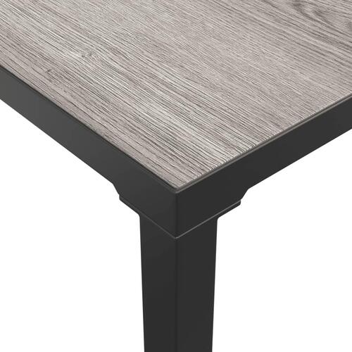 Sofabord til haven 55x55x31 cm DPC og stål grå