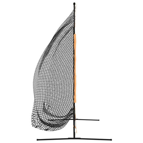Træningsnet til golf 215x107x216 cm polyester sort og orange
