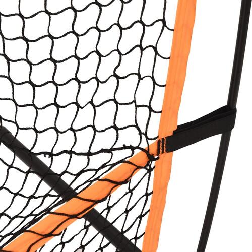 Træningsnet til golf 215x107x216 cm polyester sort og orange