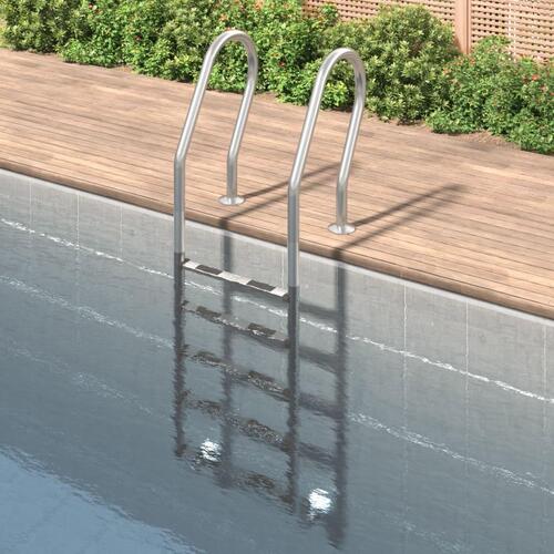 Poolstige 54x38x211 cm 304 rustfrit stål