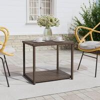 Sidebord 55x45x49 cm polyrattan brun