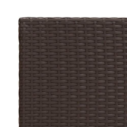 Sidebord 55x45x49 cm polyrattan brun