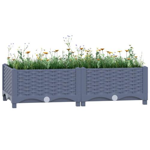 Højbed 80x40x23 cm polypropylen