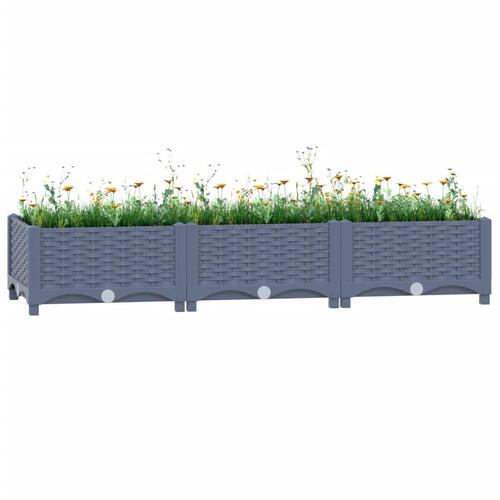 Højbed 120x40x23 cm polypropylen