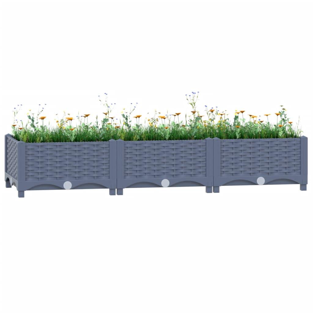 Højbed 120x40x23 cm polypropylen