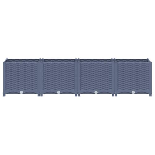 Højbed 160x40x38 cm polypropylen