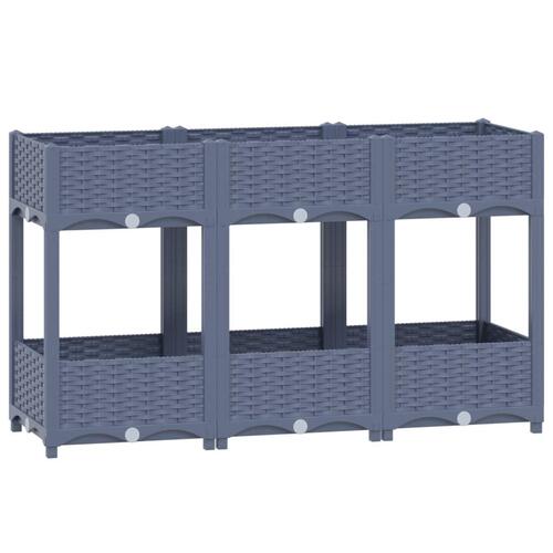 Højbed 120x40x71 cm polypropylen
