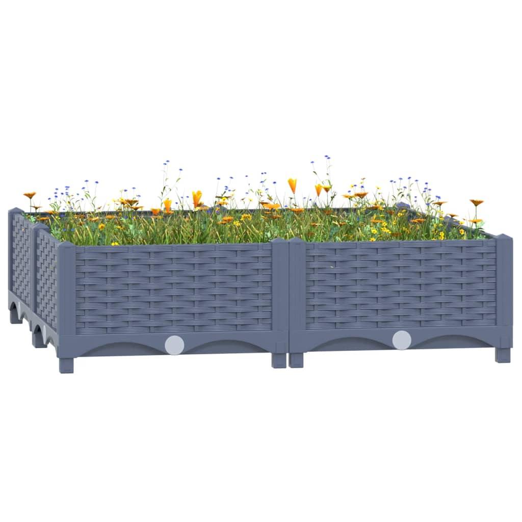 Højbed 80x80x23 cm polypropylen
