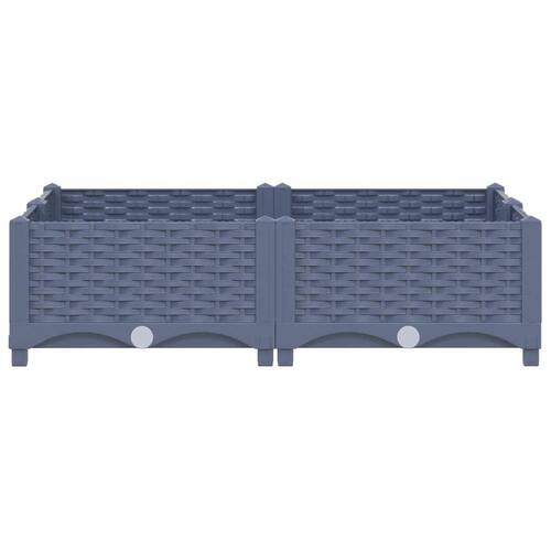 Højbed 80x80x23 cm polypropylen
