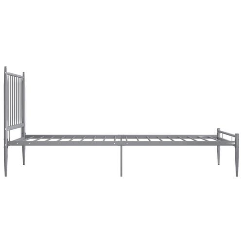 Sengestel 90x200 cm metal grå