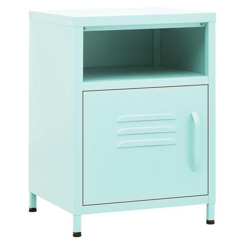 Natborde 2 stk. 35x35x51 cm stål mintgrøn