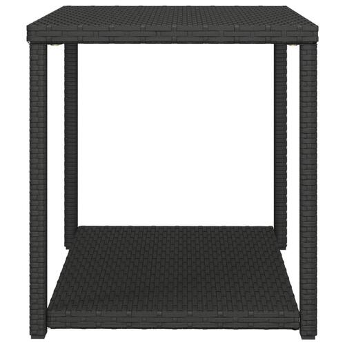 Sidebord 55x45x49 cm polyrattan sort