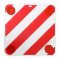advarselsskilt til bil 50x50 cm med reflekser plastik 361228