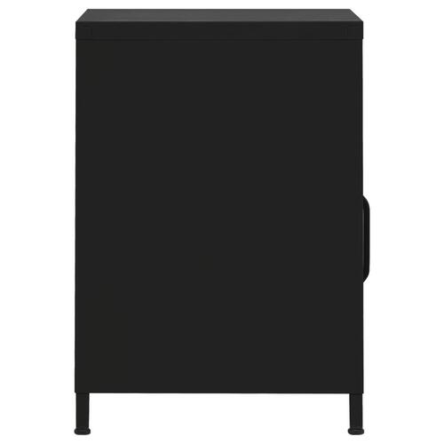 Natborde 2 stk. 35x35x51 cm stål sort