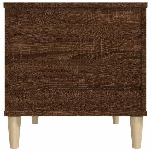 Sofabord 90x44,5x45 cm konstrueret træ brun egetræsfarve