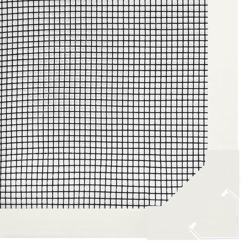 Magnetisk insektnet til vinduer 80x120 cm hvid