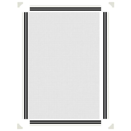 Magnetisk insektnet til vinduer 80x120 cm hvid