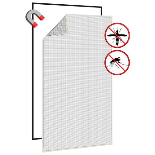 Magnetisk insektnet til vinduer 80x140 cm hvid
