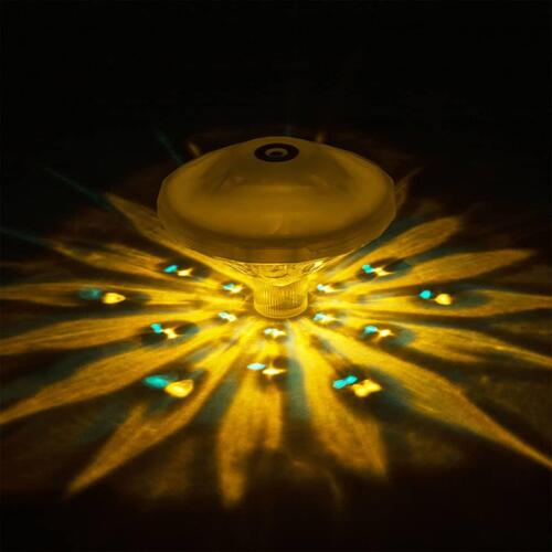 LED-undervandslampe diamantformet 10,5x8,5 cm