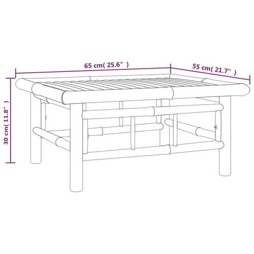 Havebord 65x55x30 cm bambus