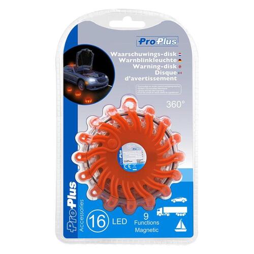 advarselslampe 16 LED'er orange 540322